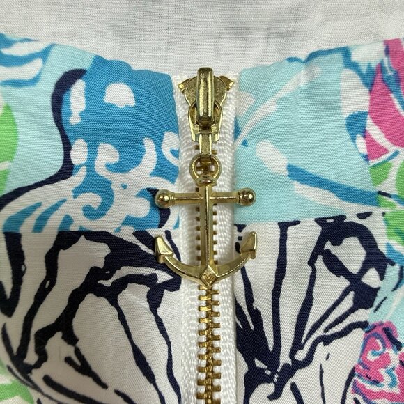 Lilly Pulitzer Idi Shift Dress Osterville Patch Women’s Size 2 Lined Cotton - Picture 5 of 9